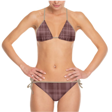Rosewood Plaid Bikini Set