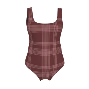 Rosewood Plaid Recycled Lycra One-Piece Swimsuit