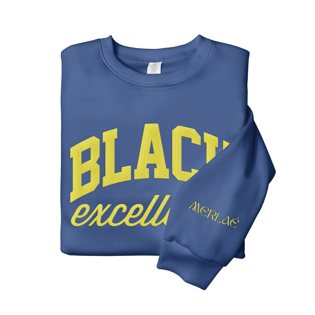 Black Excellence Embroidered Sweatshirt