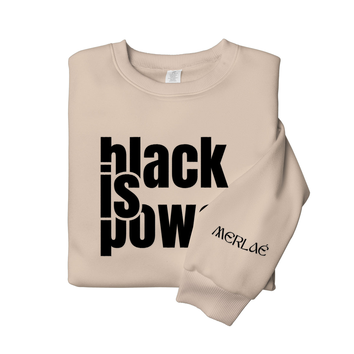 Black is Power Embroidered Sweatshirt