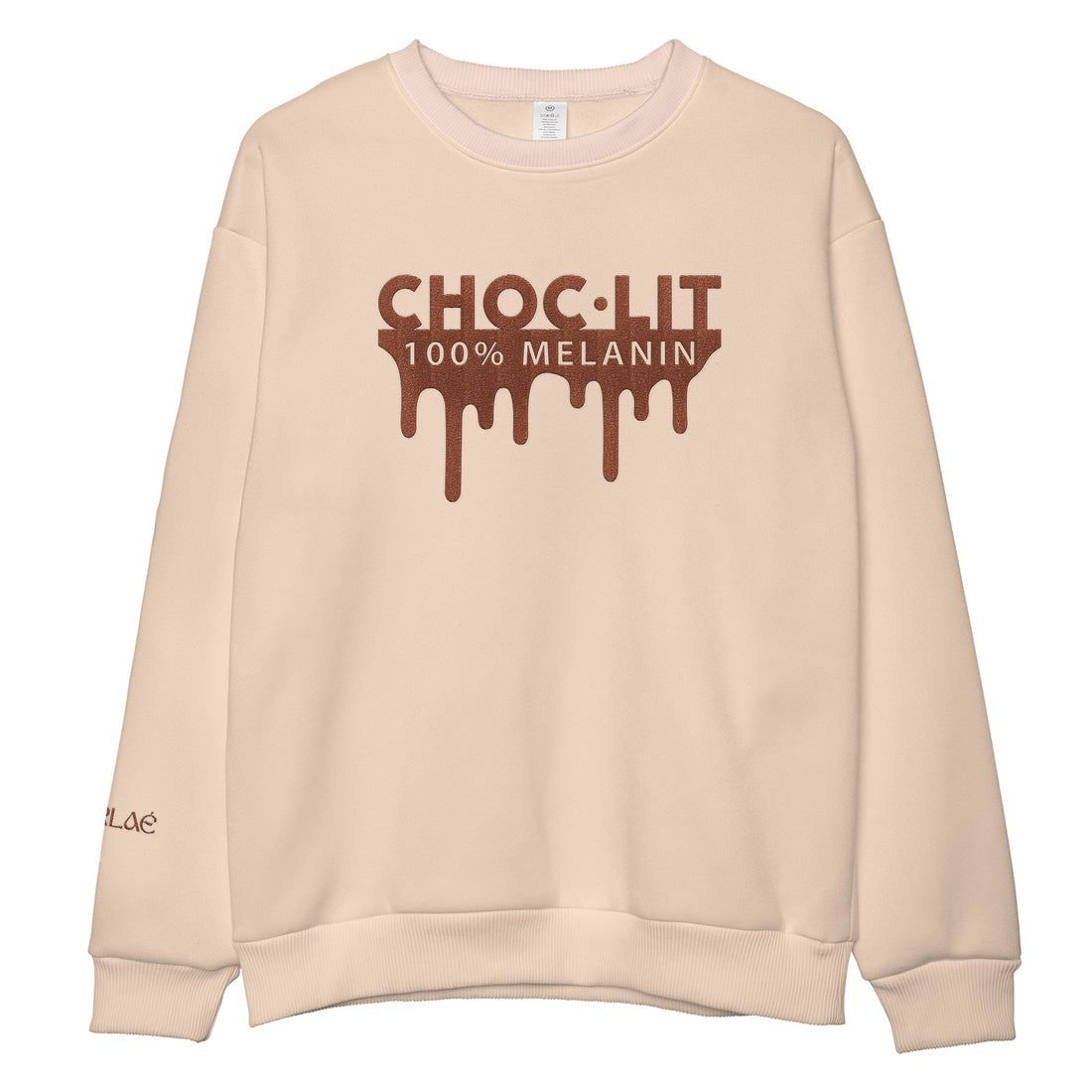Chocolit Melanin Embroidered Sweatshirt Black Woman MERLAÉ