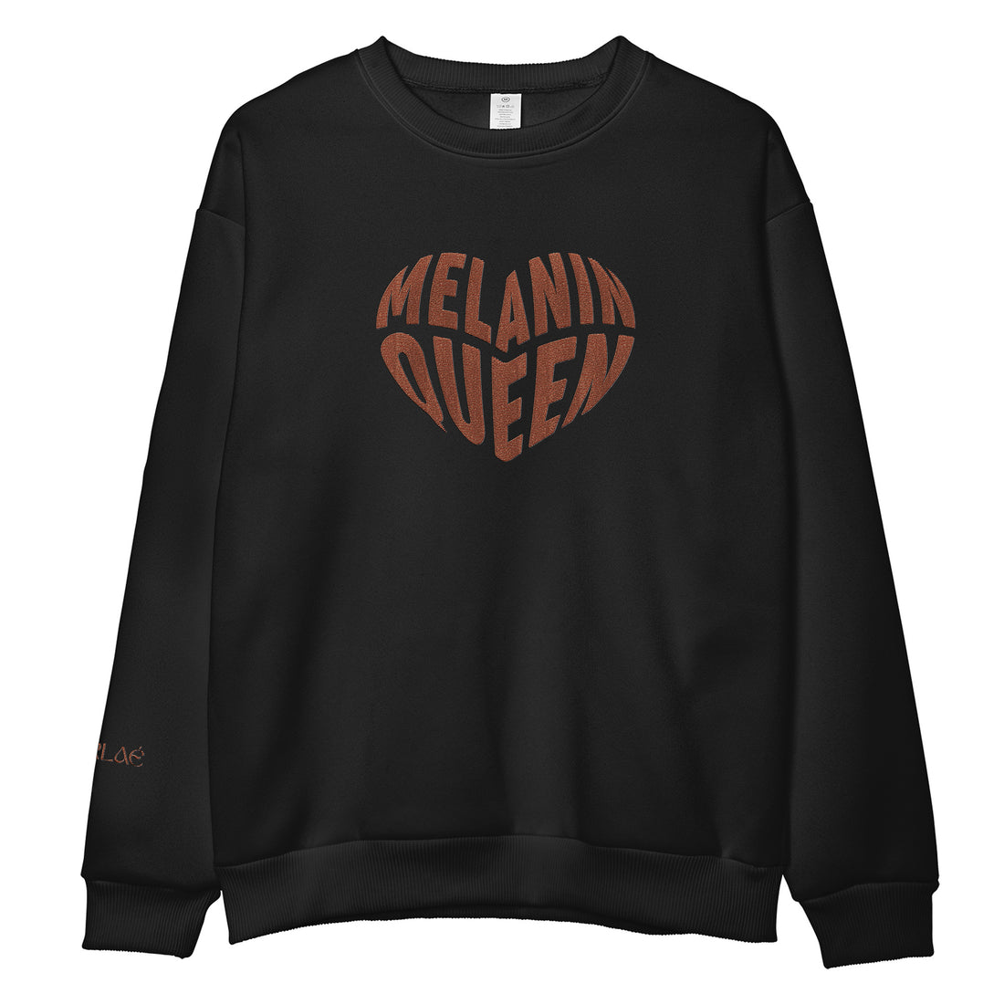 Melanin Queen Embroidered Sweatshirt Black Woman MERLAE